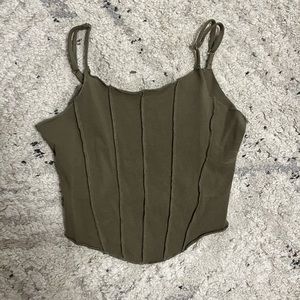 olive green tank